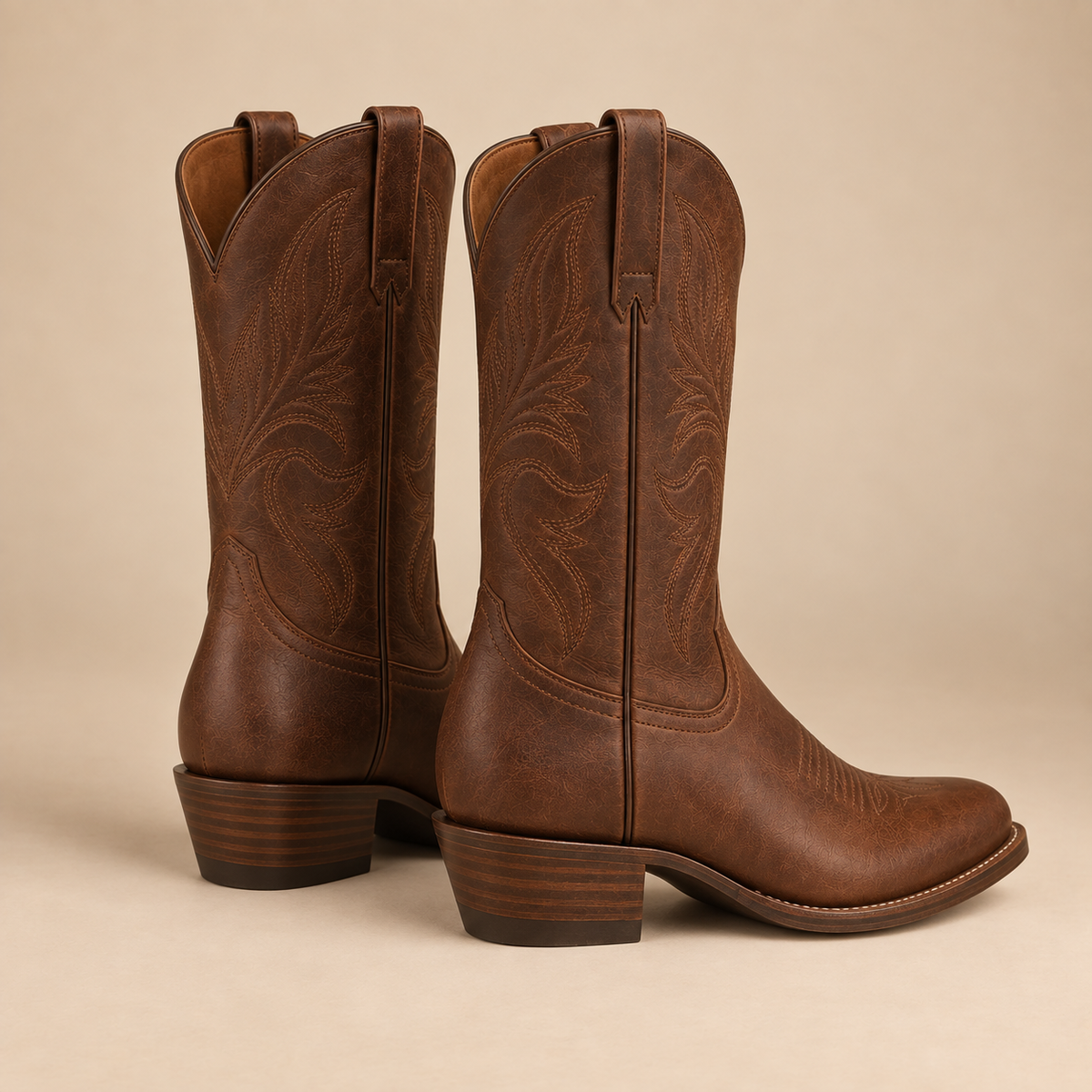 The Frontier Boot - AI-generated style example, alternate detail view